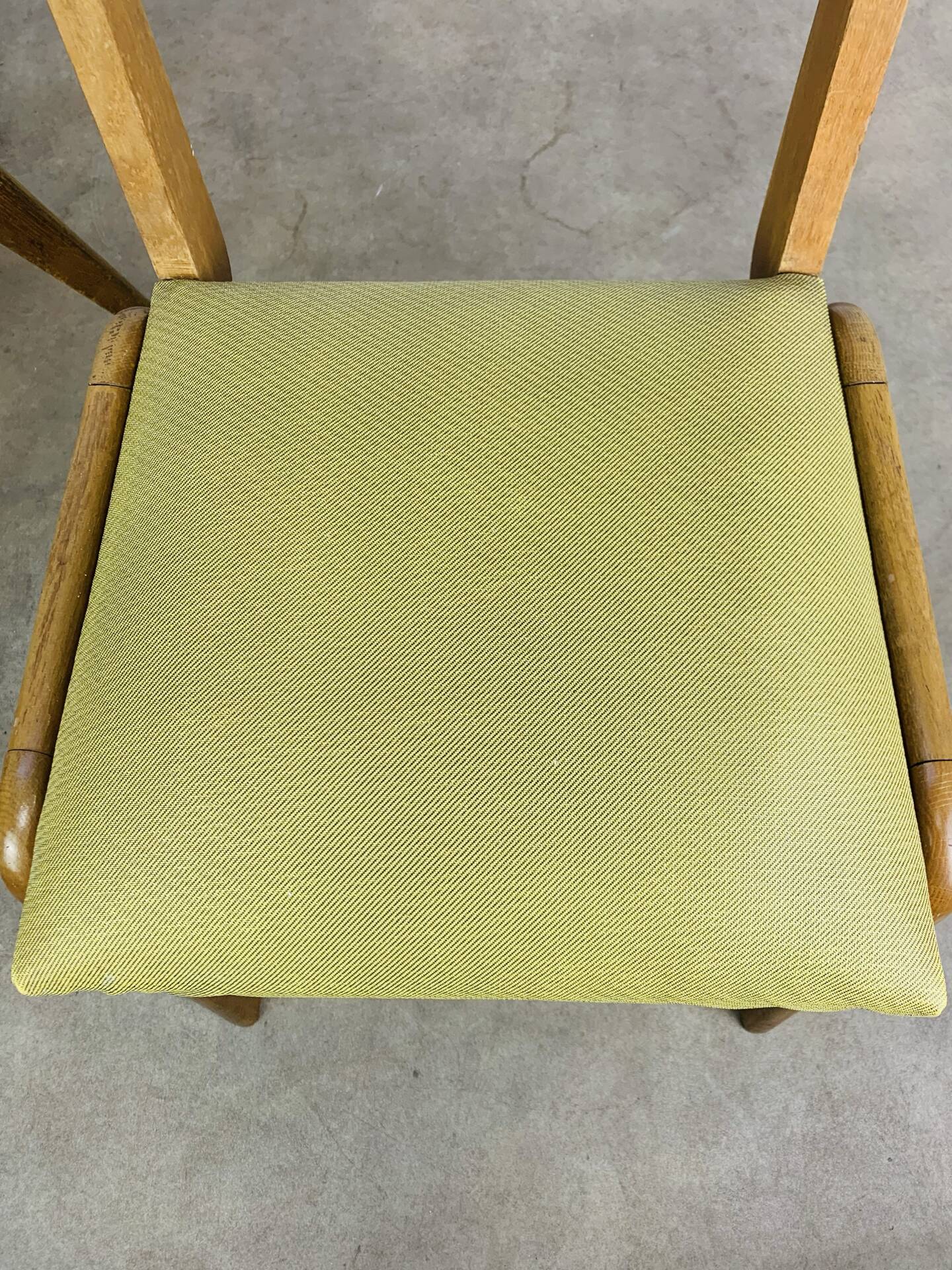 Pair of 50's style reconstruction chairs, wood