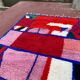 Contemporary Beni Ouarain Rug 300x200 cm – Multicoloured Abstract Patterns