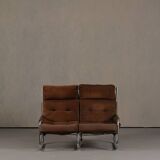 Mid-century armchair and sofa set by Gillis Lundgren Ikea Sweden 1970s