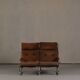 Mid-century armchair and sofa set by Gillis Lundgren Ikea Sweden 1970s