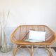 2 seater rattan bench