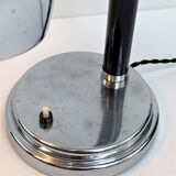 Nickel-plated spherical modernist lamp and Chrome 1930