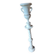 Marble effect column and its lamp