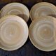 4 flat plates in Niderviller stoneware