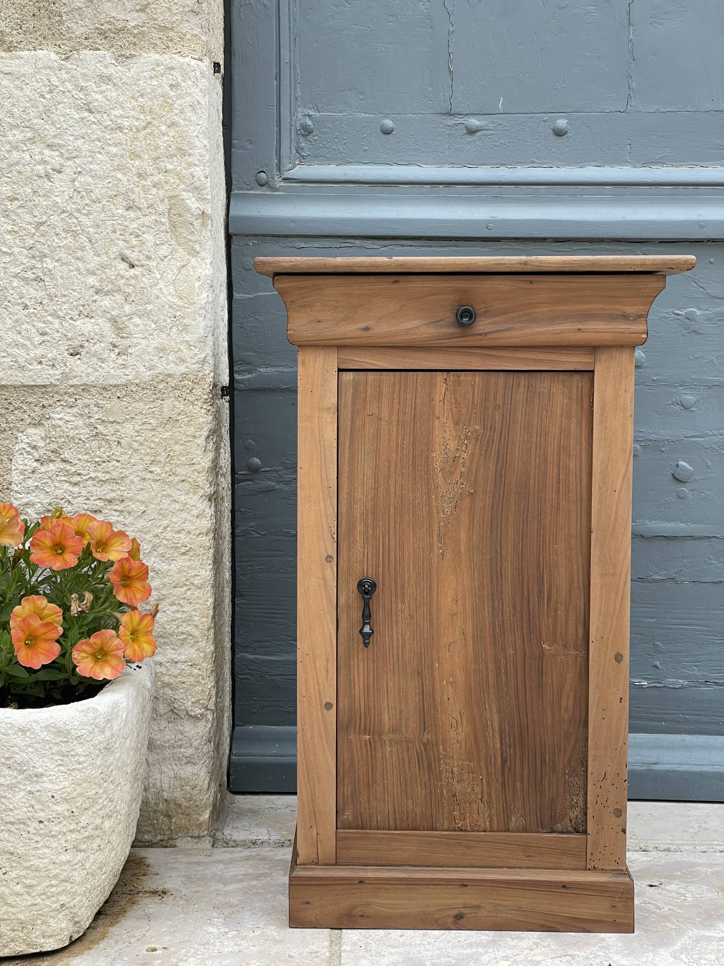 Renovated wooden bedside