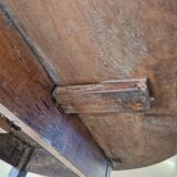 Shuttered table - Louis Philippe period, circa 1840 - In molded walnut