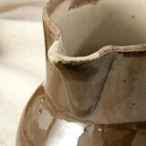 Handmade ceramic pitcher - brown and marbled colours