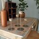 Series of Brass Tulip Candle holders 60s/70s