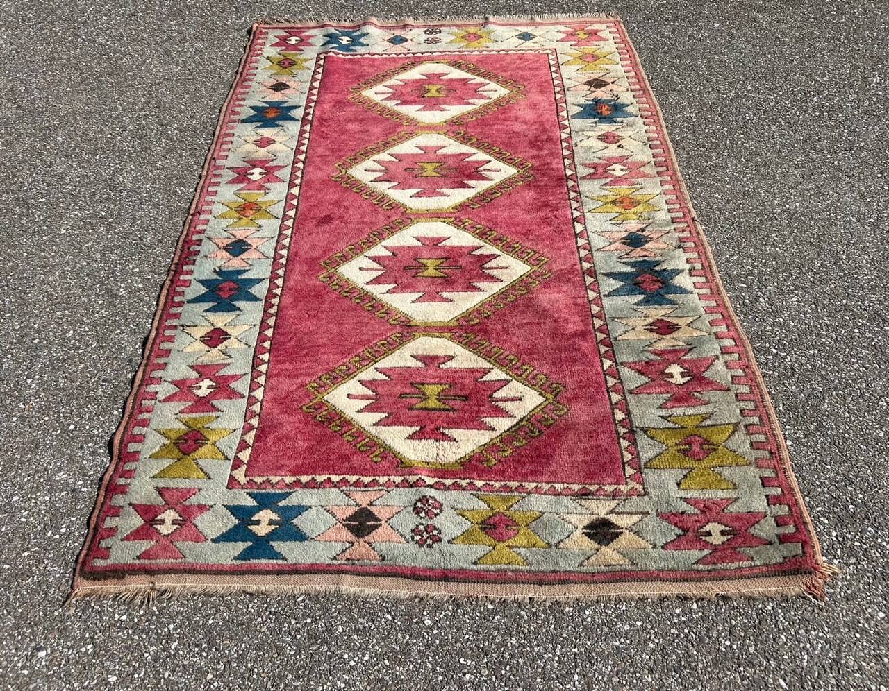 vintage pink persian rug