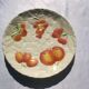 Vintage dish in Salins Slurry decorated with fruit