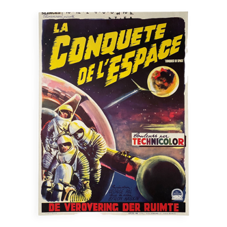 Affiche cinéma originale "La Conquète de l'Espace" Byron Haskin 1955