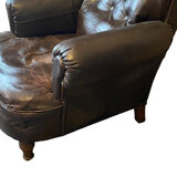 Fauteuil cuir chesterfield