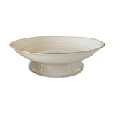 Pedestal plate, compotier in Limoges porcelain