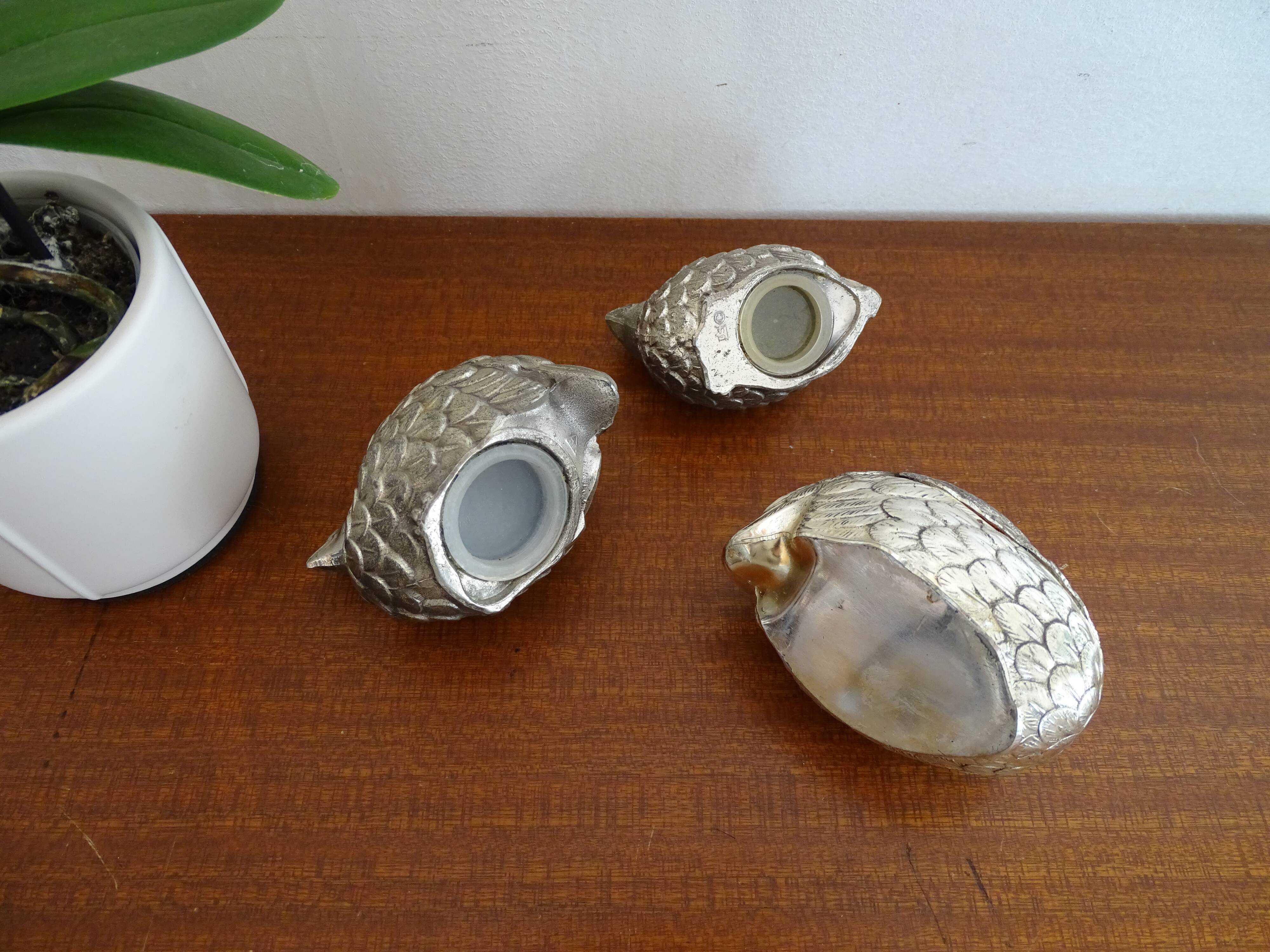 Lot of salerons hens style Mauro Manetti vintage