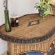 Vintage rattan coffee table – 1970s Riviera spirit