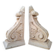 Moulded plaster bookends