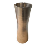 Large designer stainless steel vase
