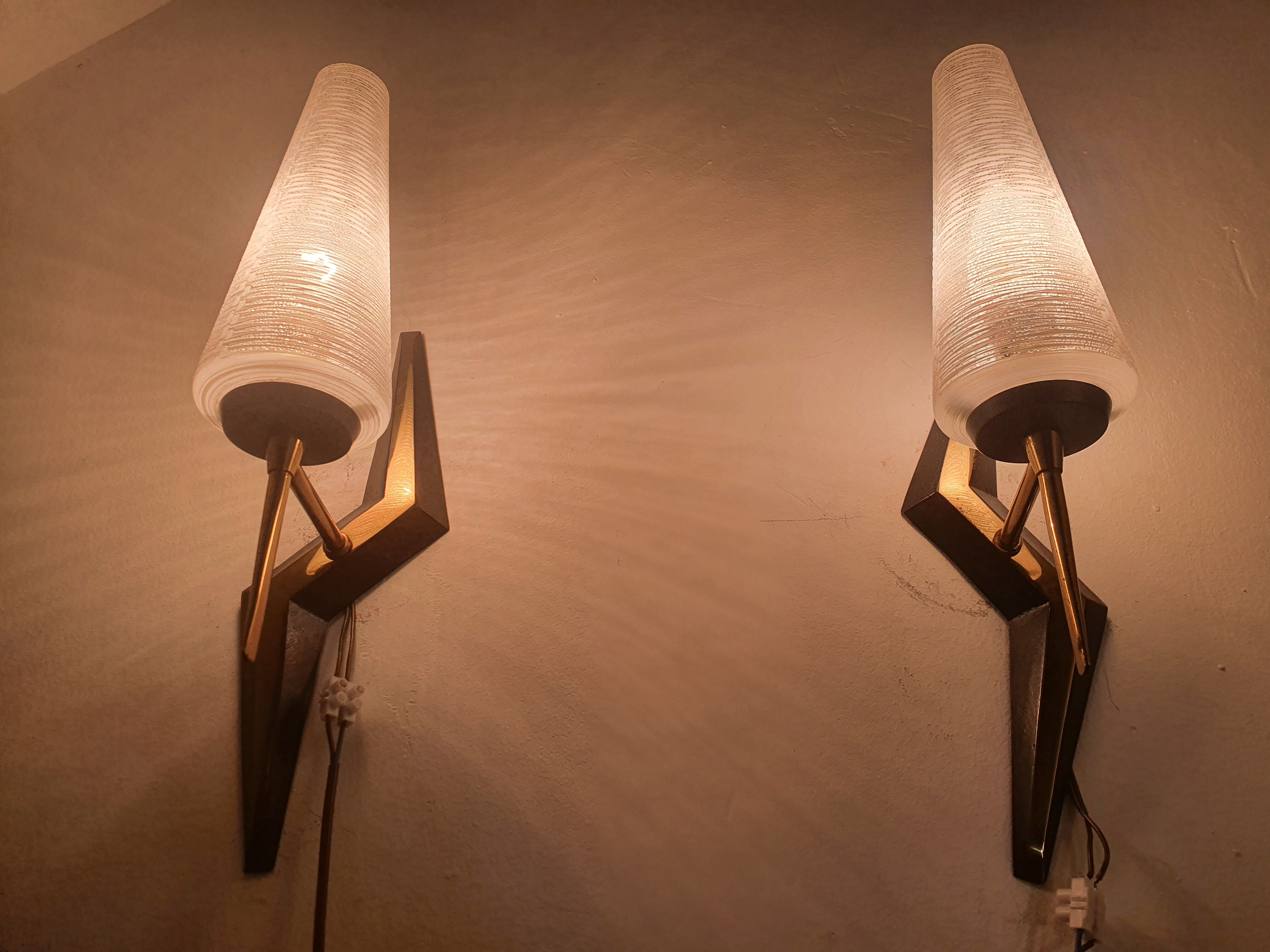 Pair of vintage appliques from Maison Arlus 60s