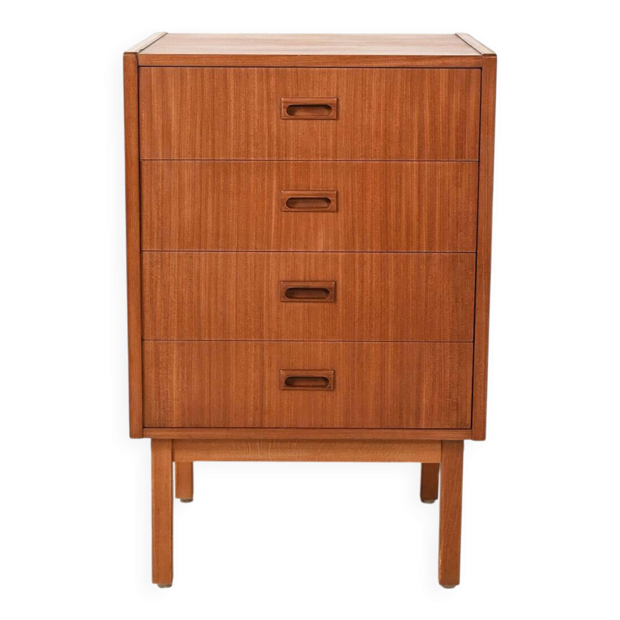 Scandinavian chest of drawers from the 1960s in mahogany