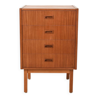 Scandinavian chest of drawers from the 1960s in mahogany
