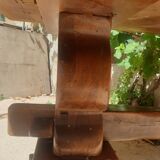 Monastery table wood solid oak 2.00m x 90l 75 cm height