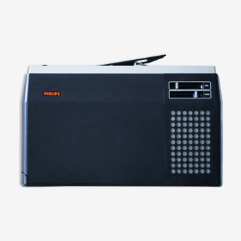 Philips 423 portable black turntable