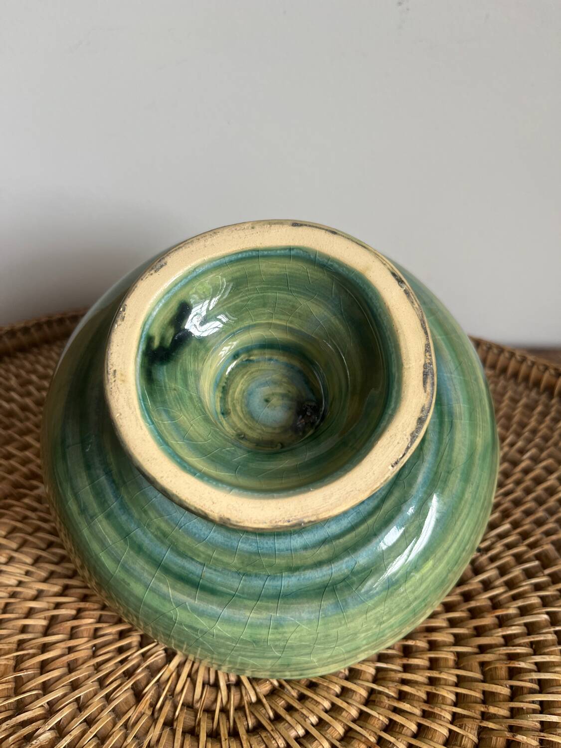 Cut ceramic vase