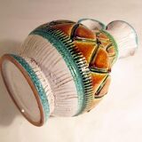 Colorful ceramic pitcher