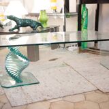 Twisted glass coffee table Italy 70