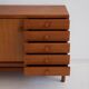 Teak and brass drawer buffet by La Permanente Mobili Cantù