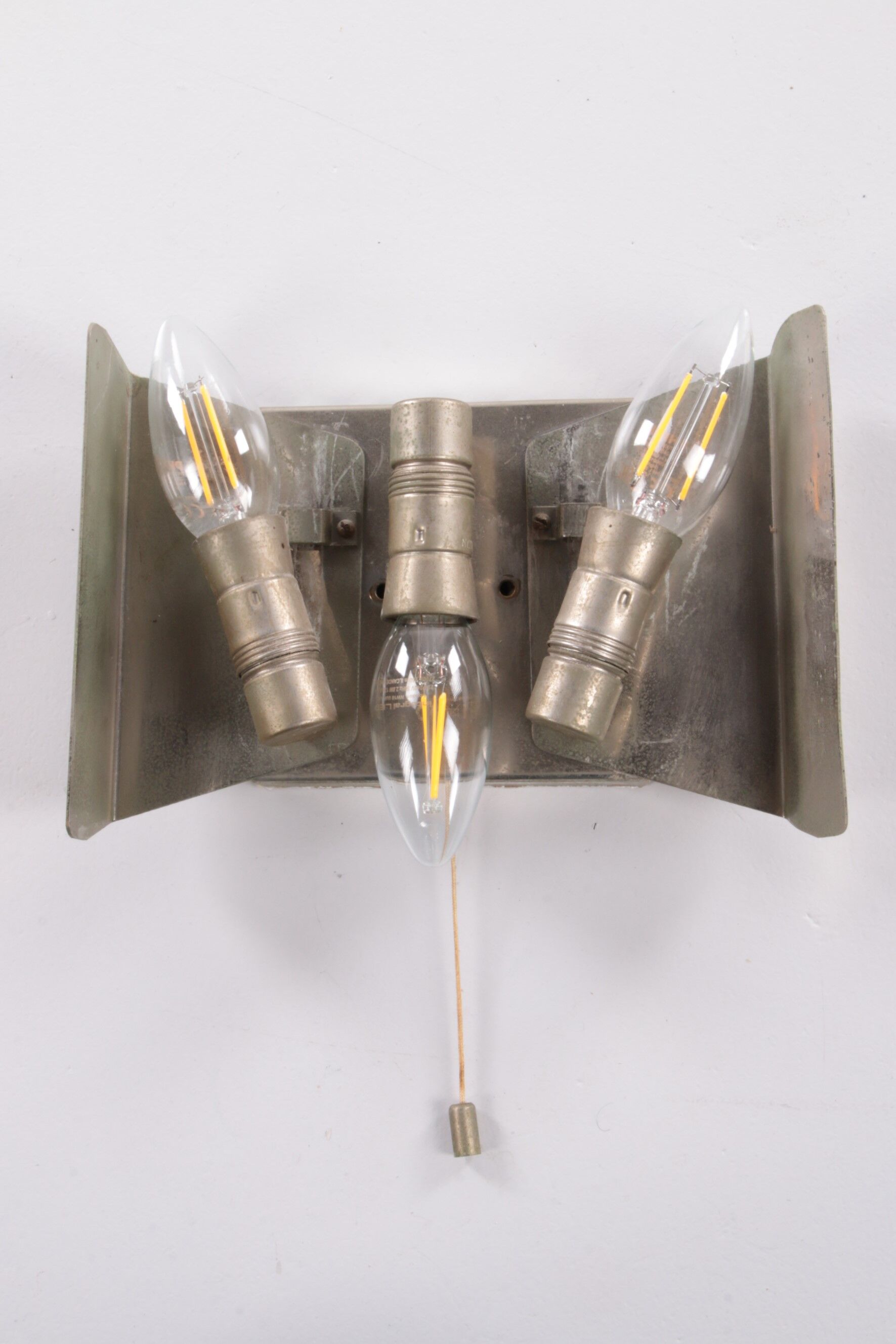 Wall lamp with ice glass made by J.T. Kalmar,1960s