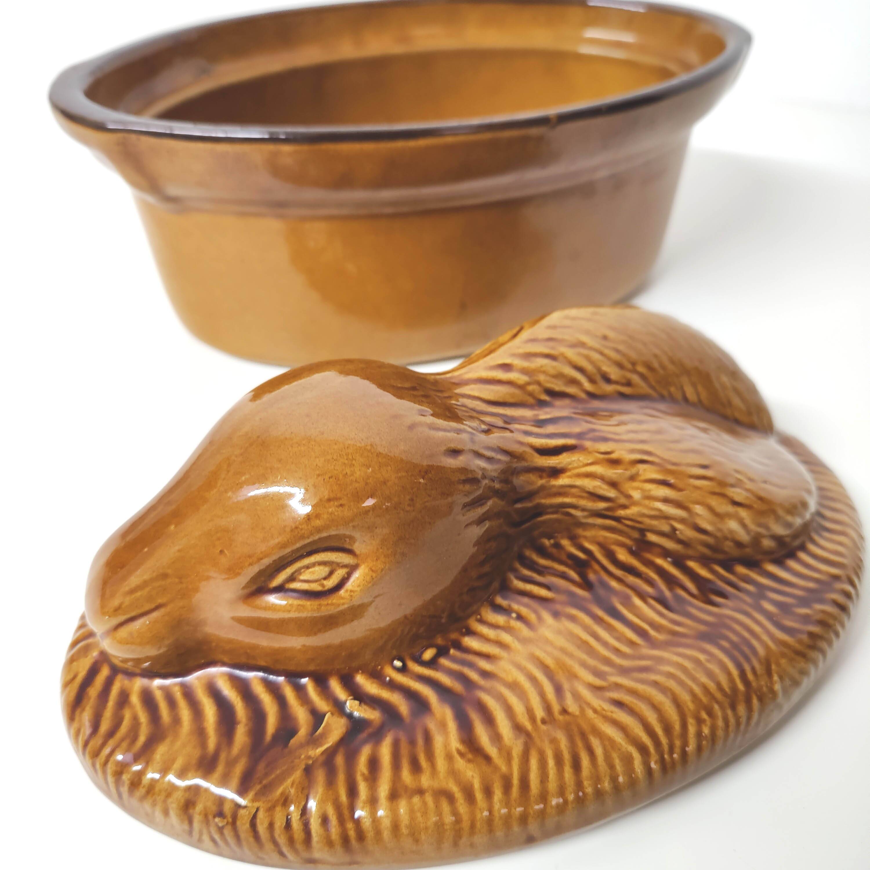 Rabbit ceramic terrine