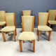 Vintage Danish dining chairs set of 6 - 1970s