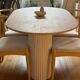 Oblong travertine dining table 150x90cm