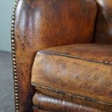 Sheepskin armchair