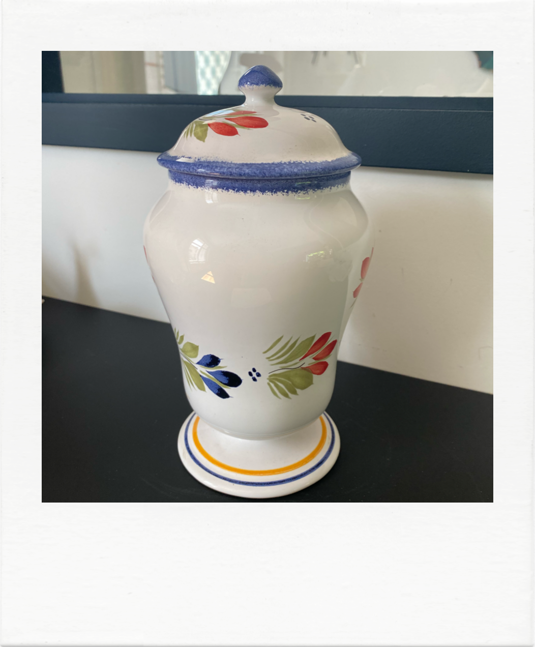 Large apothecary pot Henriot Quimper