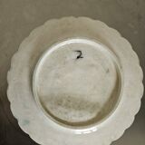 Rare antique earthenware asparagus plate. Salins-les-Bains