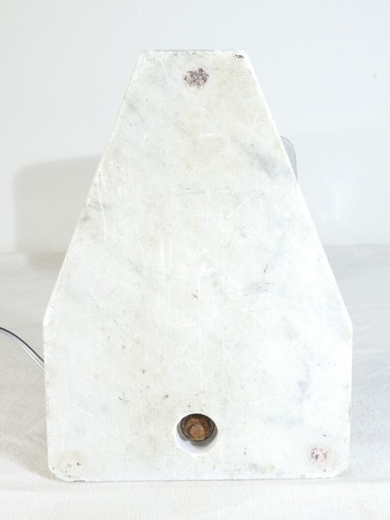 Art deco office lamp in chrome metal