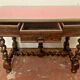 Table bureau Louis XIII en noyer sculpté XIX siècle