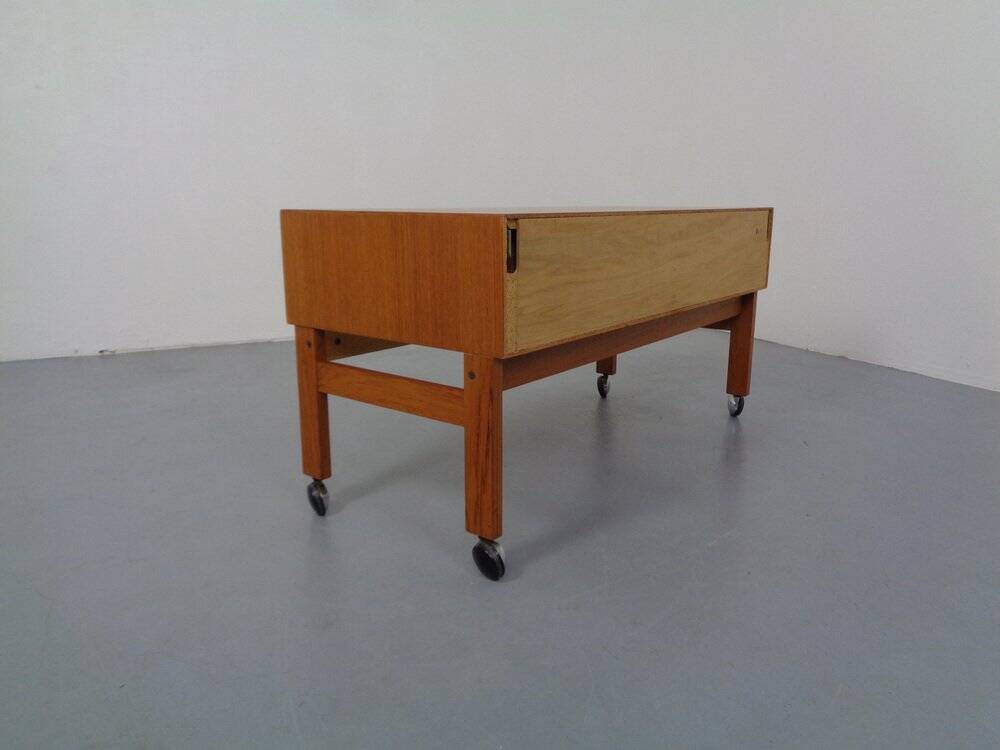 Rollable Chest of Drawers by Rud Thygesen & Johnny Sorensen for Hansen & Guldborg Furniture, Denmark, 1960s