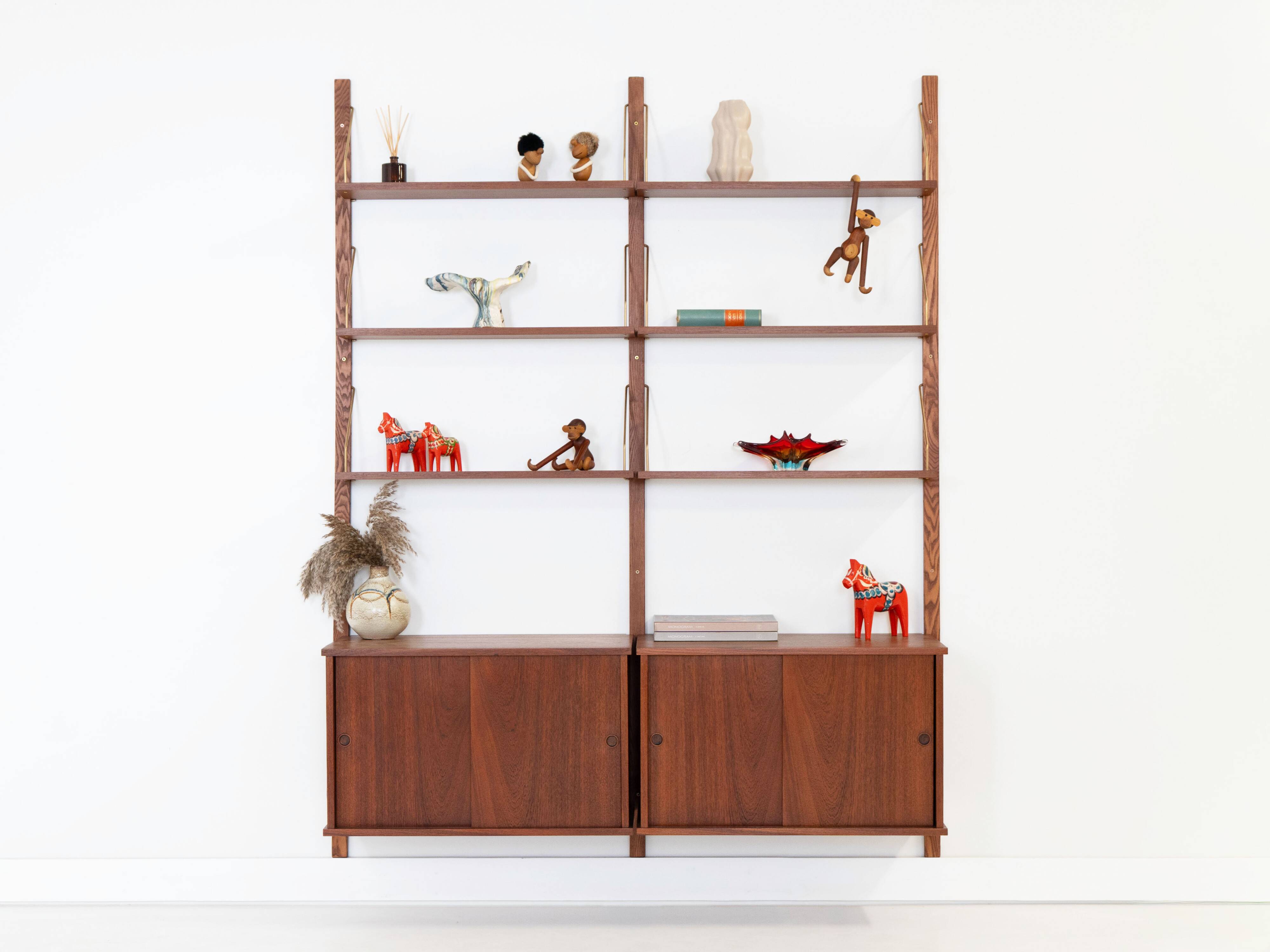Teak modular shelving unit, Danish design, 1960s, made in Denmark