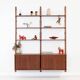 Teak modular shelving unit, Danish design, 1960s, made in Denmark