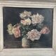 Peinture à l'huile sur toile, nature morte aux fleurs, bouquet, école française, début XXème, cadre