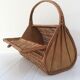 Basket in woven rattan from the 60's