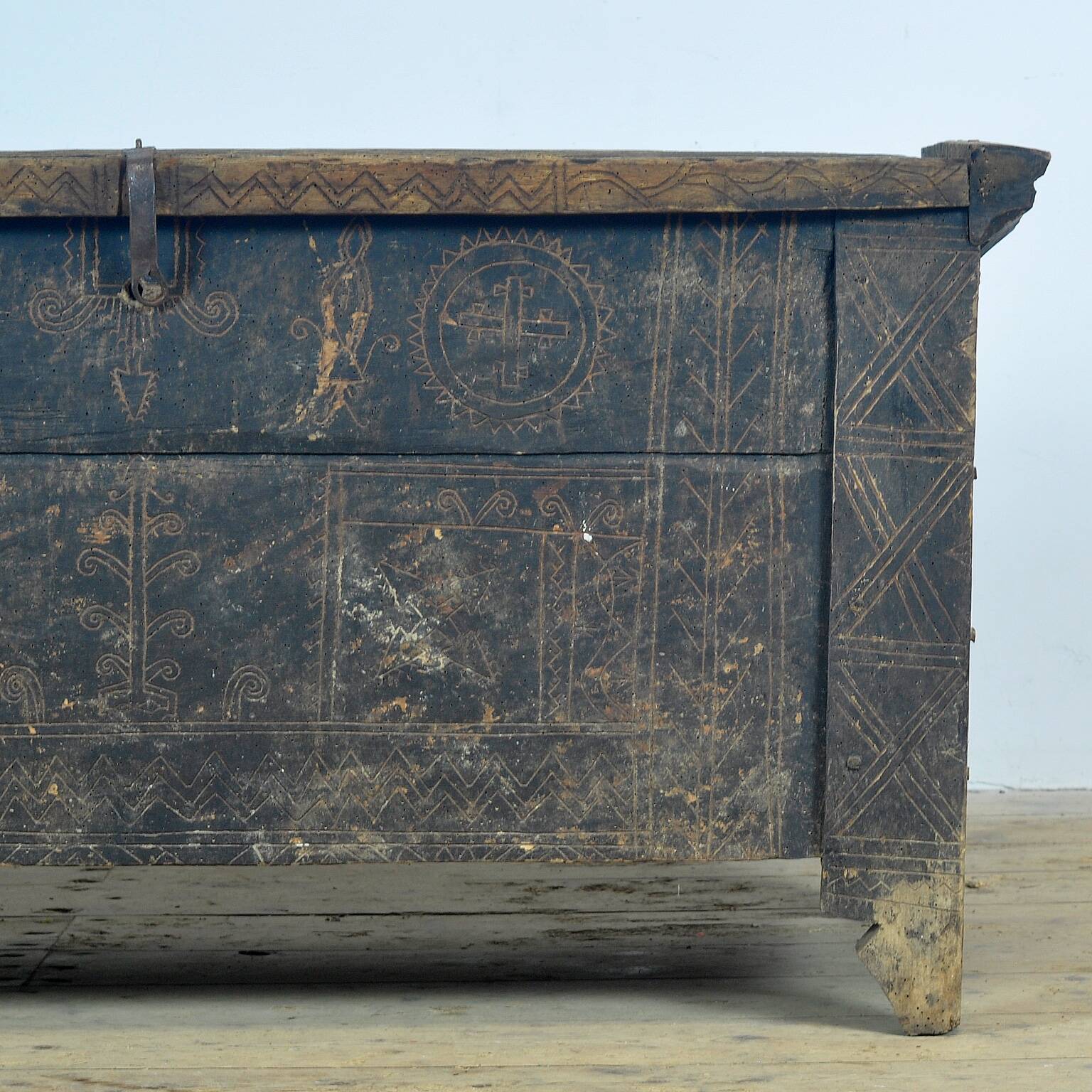 Coffre de berger antique, années 1820
