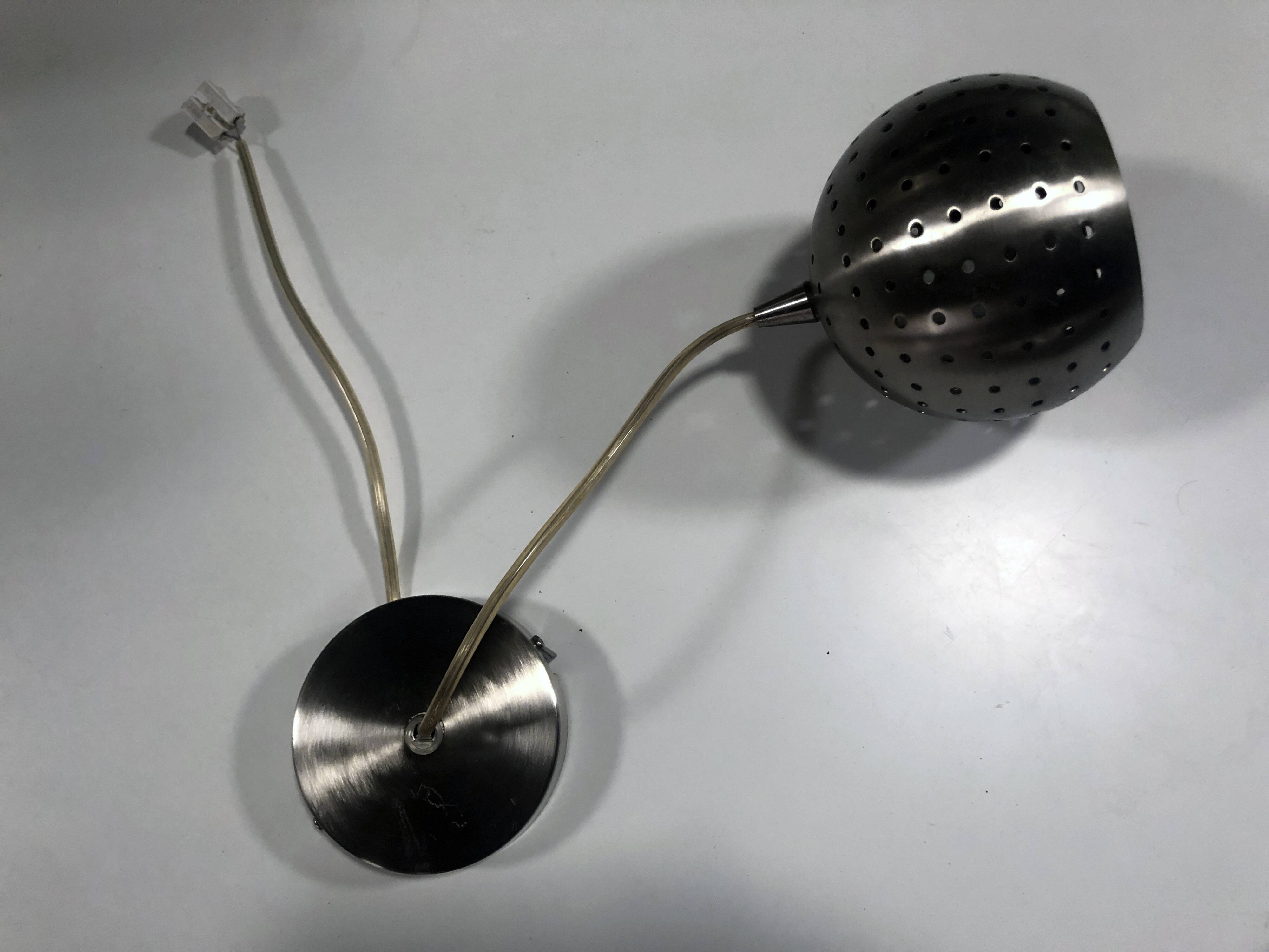 Vintage Suspension • Brushed Steel • Carini • Post Space Age • 1980