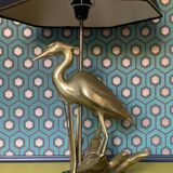 Lampe héron laiton