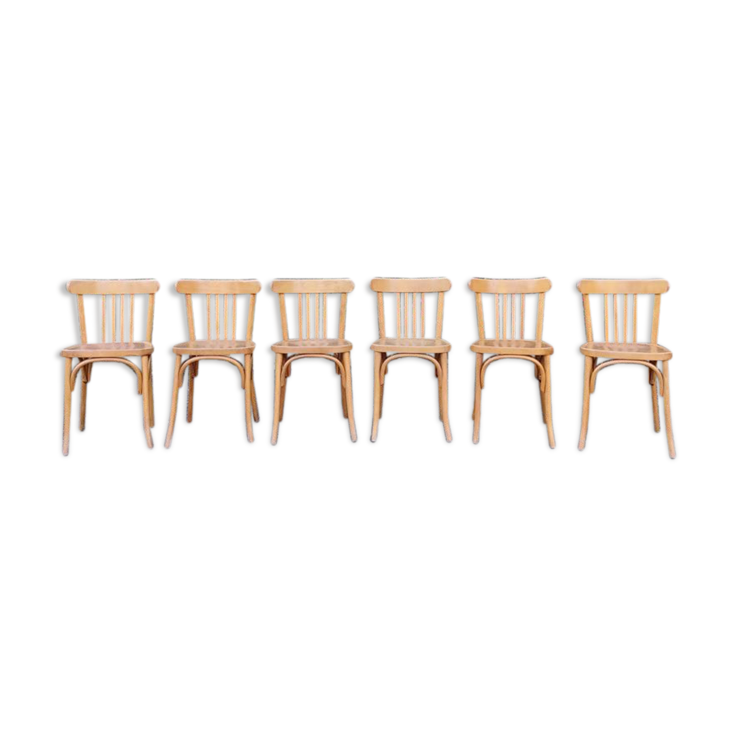 Light wood bistro chairs