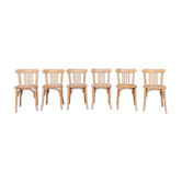 Light wood bistro chairs