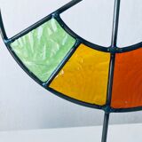 Bougeoir vitraux colorés